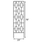 Panacea Contemporary Trellises, Black, 78"H, Pack of 5