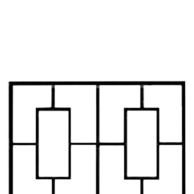 Panacea Contemporary Trellises, Black, 78"H, Pack of 5