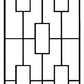 Panacea Contemporary Trellises, Black, 78"H, Pack of 5