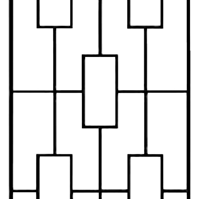 Panacea Contemporary Trellises, Black, 78"H, Pack of 5