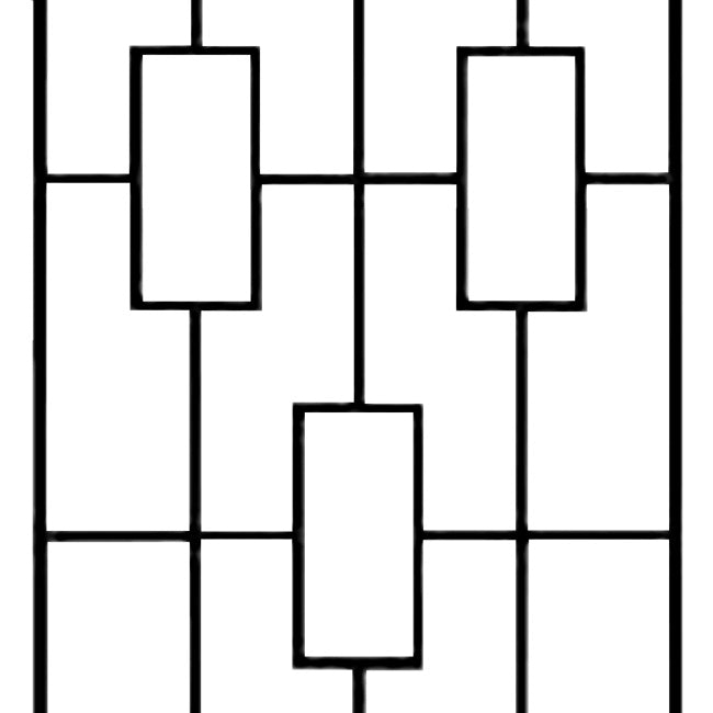 Panacea Contemporary Trellises, Black, 78"H, Pack of 5