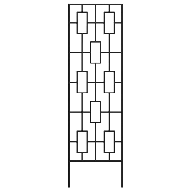 Panacea Contemporary Trellises, Black, 78"H, Pack of 5