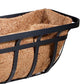 Panacea Flat Iron Series Planter Box, Black, 30"L