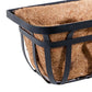 Panacea Flat Iron Series Planter Box, Black, 30"L