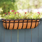 Panacea Flat Iron Series Planter Box, Black, 30"L