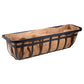 Panacea Flat Iron Series Planter Box, Black, 30"L