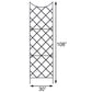 Panacea Giant Trellis, Black, 108"H, Pack of 3