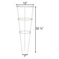 Panacea Round Tomato & Pepper Towers, Galvanized, Pack of 20