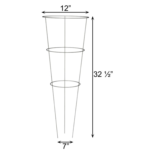Panacea Round Tomato & Pepper Towers, Galvanized, Pack of 20