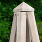 Standard Pyramid Trellis by Prime Retreat, Whitewashed, 46"H