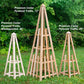 Standard Pyramid Trellis by Prime Retreat, Whitewashed, 46"H