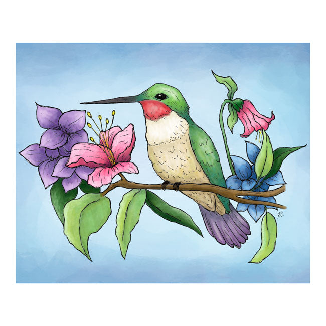 Set of 8 All Purpose "Hummingbird" Greeting Cards