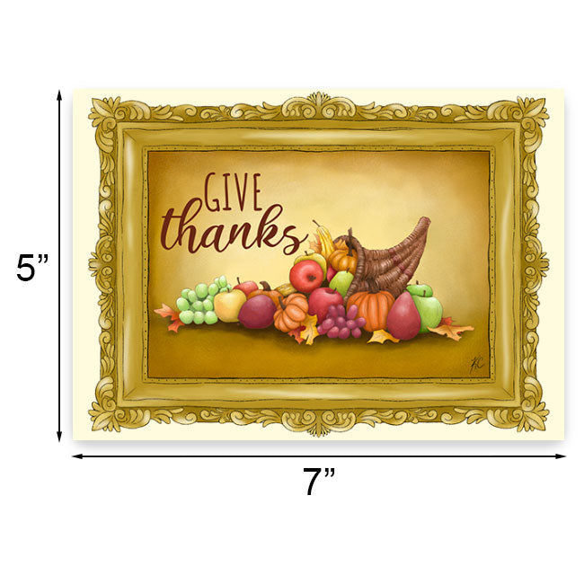 "Give Thanks" Greeting Card by Prime Retreat