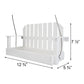 Amish Made Recycled Plastic Swing Seed Feeder, White