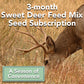 3-Month Seed Subscription, 25 lbs. Deer Feed Mix