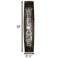 Amish-Made Welcome & Go Away Whiskey Barrel Porch Signs