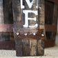 Amish-Made Whiskey Barrel Porch Sign, Welcome