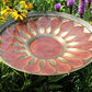 Achla Red African Daisy Bird Bath with Stake