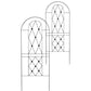 American GardenWorks Button Trellises, Black, 64.5"H, 2 Pack
