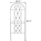 American GardenWorks Button Trellises, Black, 64.5"H, 2 Pack