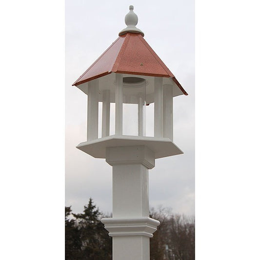 Deluxe Azalea Bird Feeder & Decorative Mounting Post Package