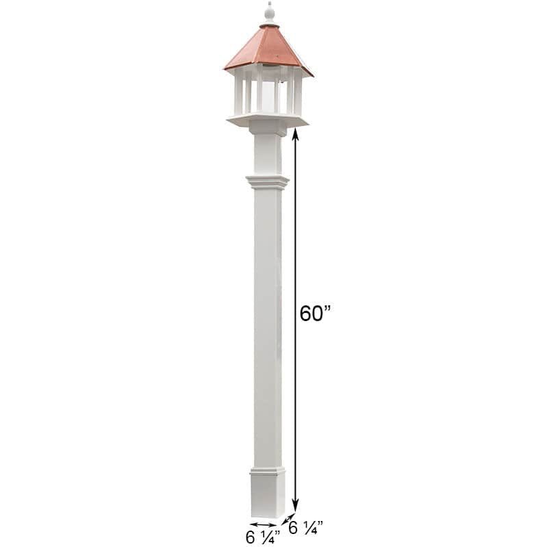 Deluxe Azalea Bird Feeder & Decorative Mounting Post Package