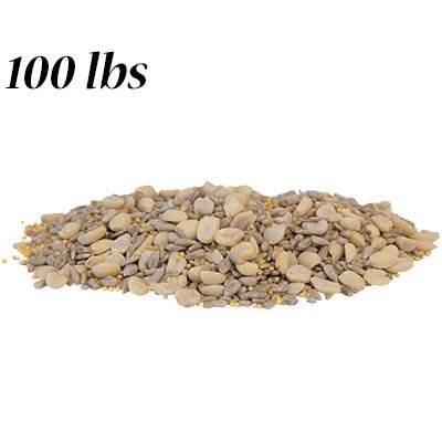 Wild Bird Seed Mix, Waste Free Blend, 100 lbs.