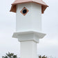 Sycamore Bird House & Decorative Mounting Post, Copper Roof