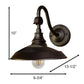 Classy Caps Dark Bronze Solar Barn Light
