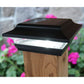 Classy Caps Imperial Solar Post Lights, Black, Pack of 2