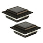 Classy Caps Imperial Solar Post Lights, Black, Pack of 2