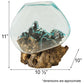 Cohasset Molten Glass Bowl & Natural Wood Sculpture, Large