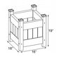 Dura-Trel Small Planter Boxes and Seat Package