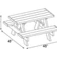 Dura-Trel Kid's Picnic Table, 4'