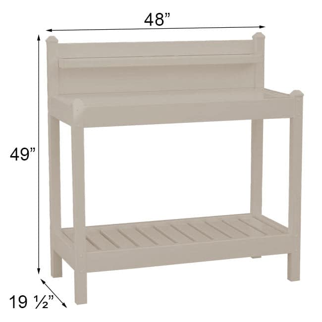 Dura-Trel Greenfield Potting Bench, Mocha