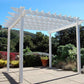 Dura-Trel Queensbrook Pergola, White, 9.5' x 9.5'
