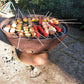 Esschert Design Cast Iron Fire Bowl with Grate, 21.5" dia.