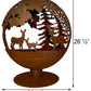 Esschert Design Steel Wildlife Fire Sphere, Large, 23" dia.