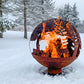 Esschert Design Steel Wildlife Fire Sphere, Large, 23" dia.
