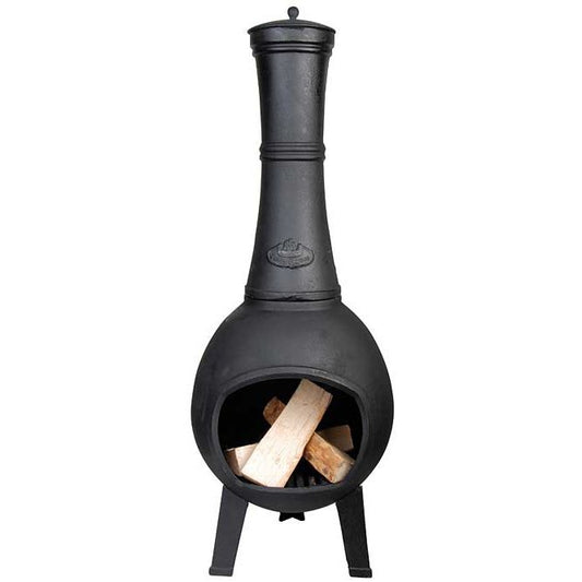 Esschert Design Cast Iron Terrace Chimenea Heater, 14" dia.