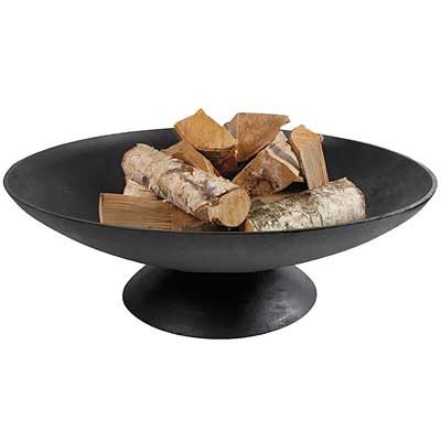 Esschert Design Cast Iron Low Fire Bowl, Extra Large, 30.5"