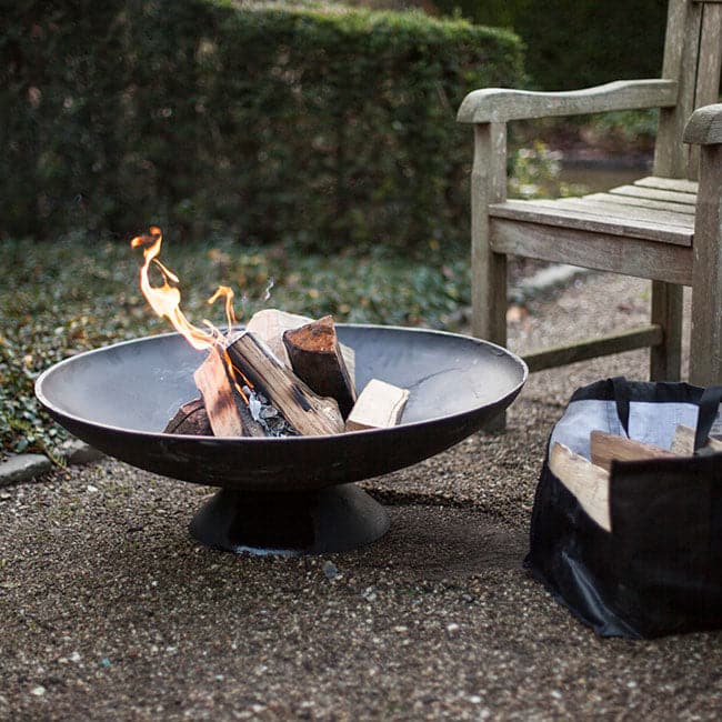 Esschert Design Cast Iron Low Fire Bowl, Extra Large, 30.5"