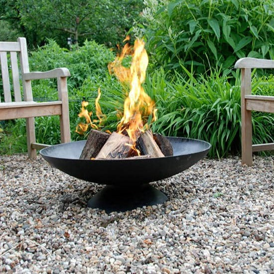 Esschert Design Cast Iron Low Fire Bowl, Extra Large, 30.5"