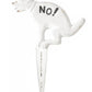 Esschert Design Cast Iron Dog Yard Signs, White