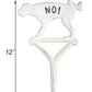 Esschert Design Cast Iron Dog Yard Signs, White