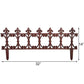 Esschert Design Finial Garden Fence, Rust, 14"H, Pack of 4