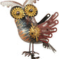 Esschert Staked Metal Mechanical Alert Owl Rocker, 55"H