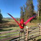Esschert Staked Metal GIANT Flying Cardinal Rocker, 84"H