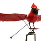 Esschert Staked Metal GIANT Flying Cardinal Rocker, 84"H