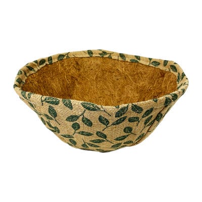 Gardman Leaf Pattern Hanging Basket Liners, 14" dia, 6 Pack